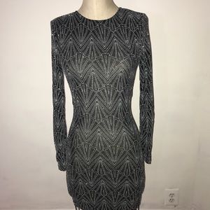 Sparkly Dress with Open Back